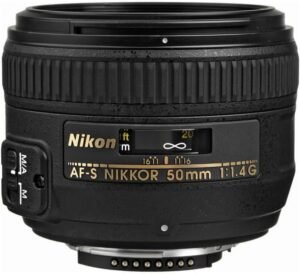 Nikon AF-S FX NIKKOR 50mm f/1.4G Lens for Nikon DSLR & Mirrorless Cameras